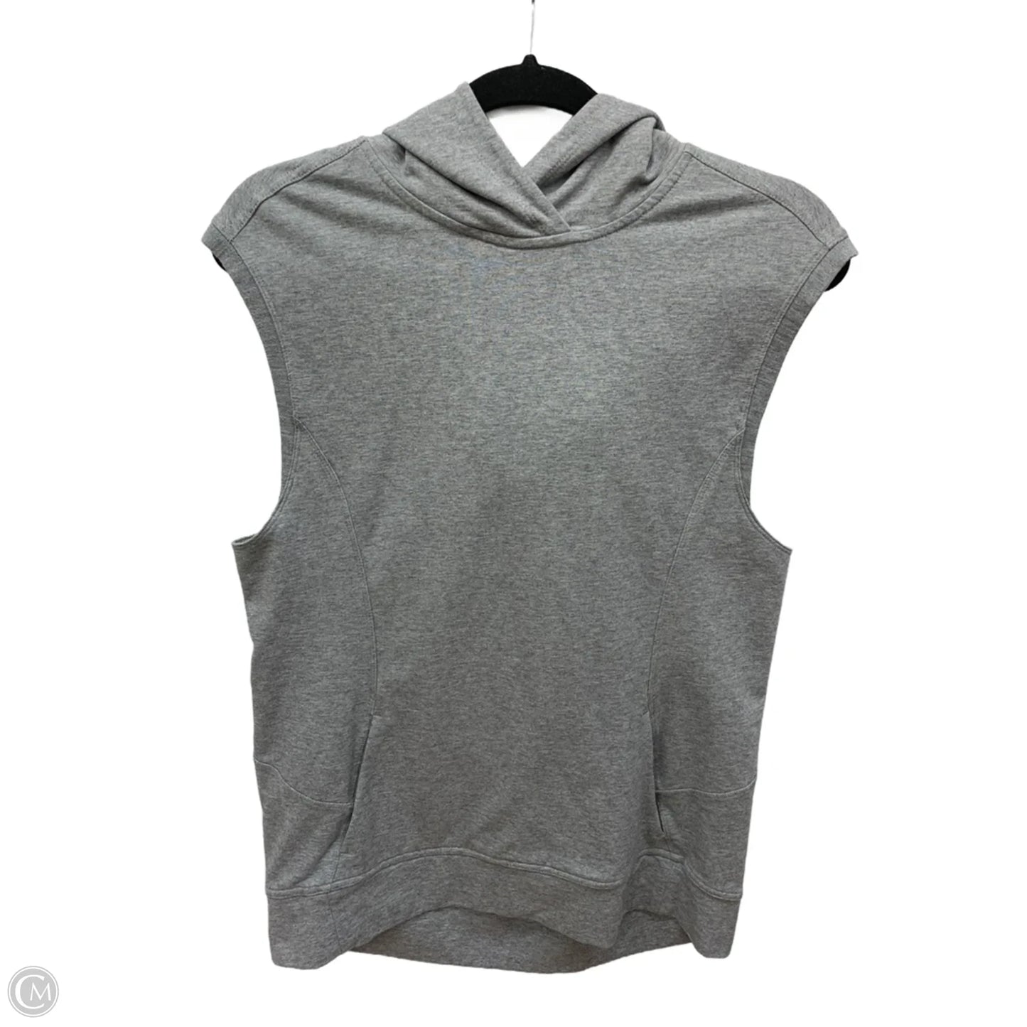 Athletic Sweatshirt Hoodie By Lululemon In Grey, Size: 6