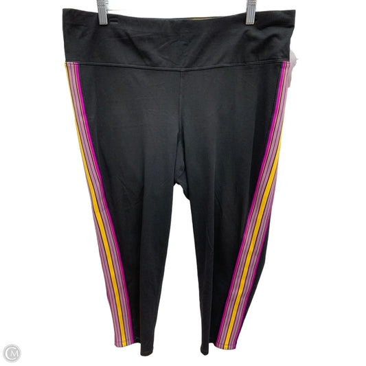 Athletic Leggings Capris By Calvin Klein In Black, Size: 2x