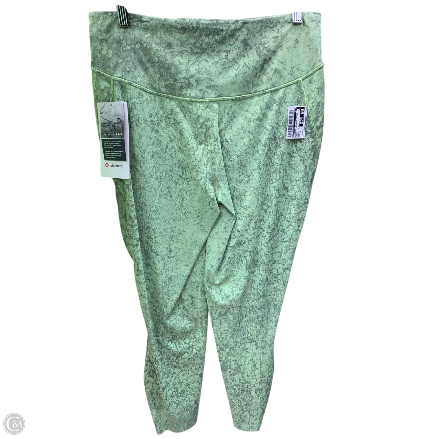 Athletic Leggings Capris By Lululemon In Green, Size: 12