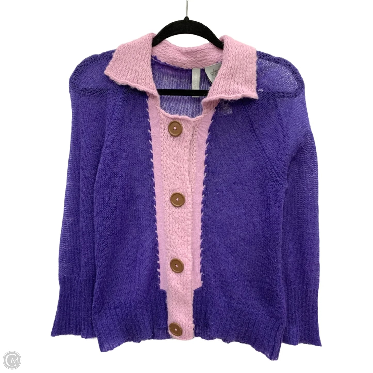 Cardigan By Rocket Dogs In Purple, Size: L