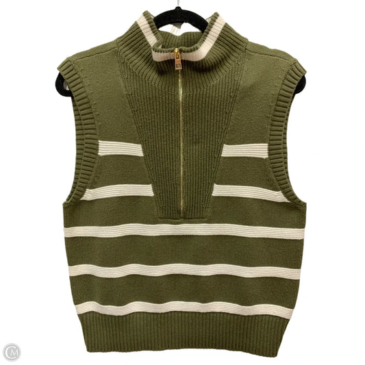 Vest Sweater By Talbots In Green, Size: S