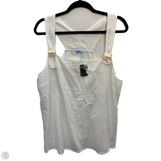 Top Sleeveless By J Mclaughlin In White, Size: Xl