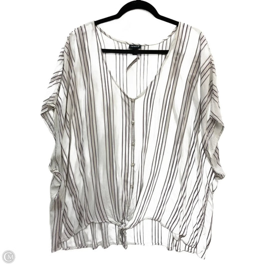 Top Sleeveless By Torrid In White, Size: 28