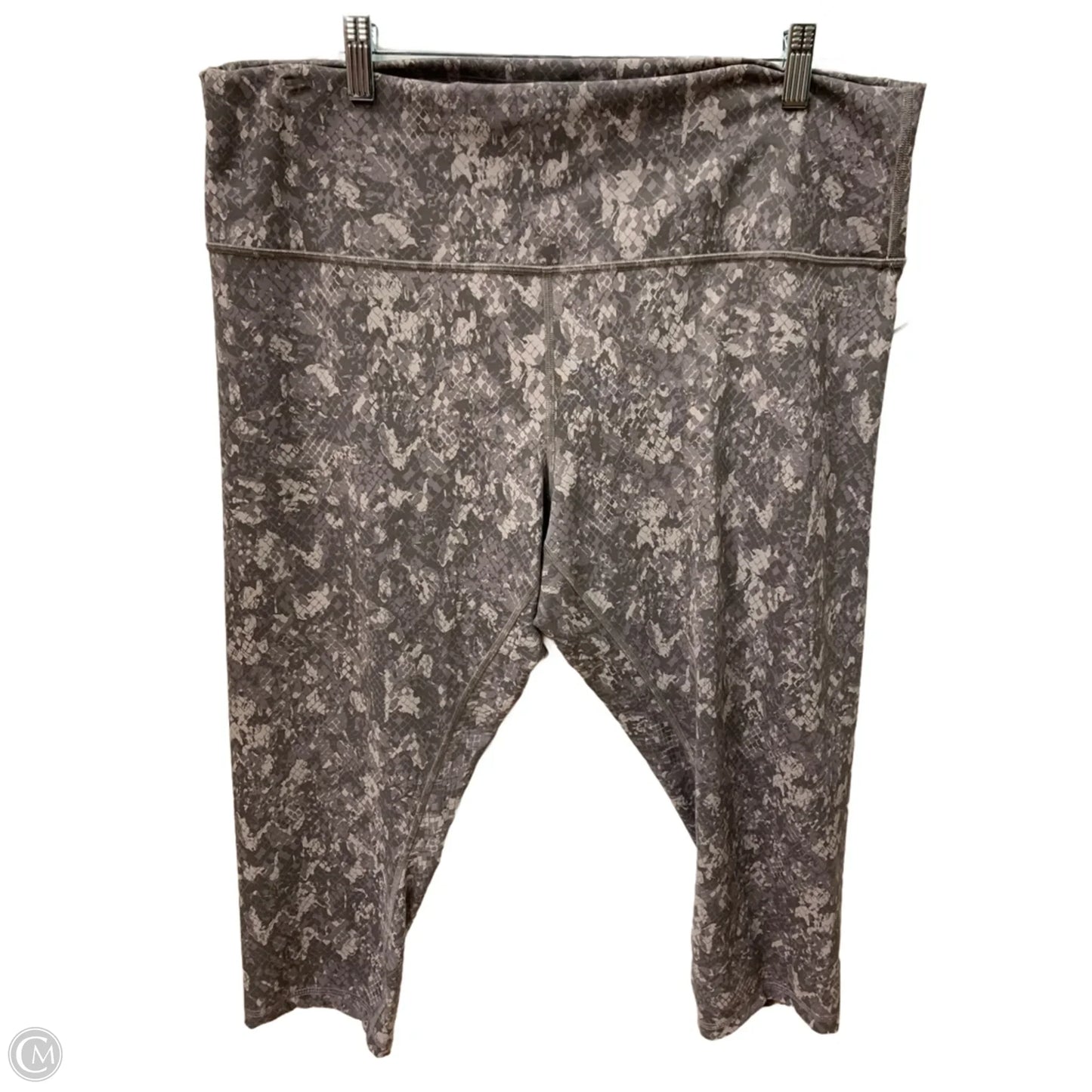 Athletic Leggings Capris By Lululemon In Grey, Size: 20