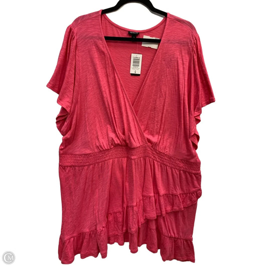 Top Short Sleeve By Torrid In Pink, Size: 28