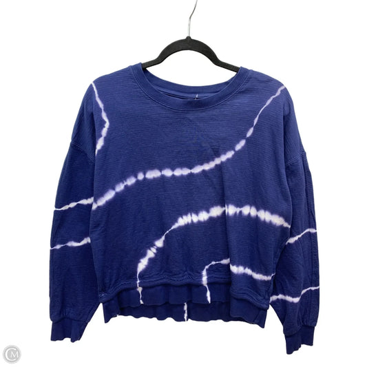 Athletic Top Long Sleeve Crewneck By Athleta In Blue, Size: S