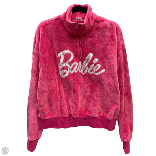 Sweatshirt Collar By Clothes Mentor In Pink, Size: L