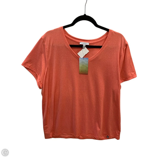Athletic Top Short Sleeve By Clothes Mentor In Coral, Size: 1x