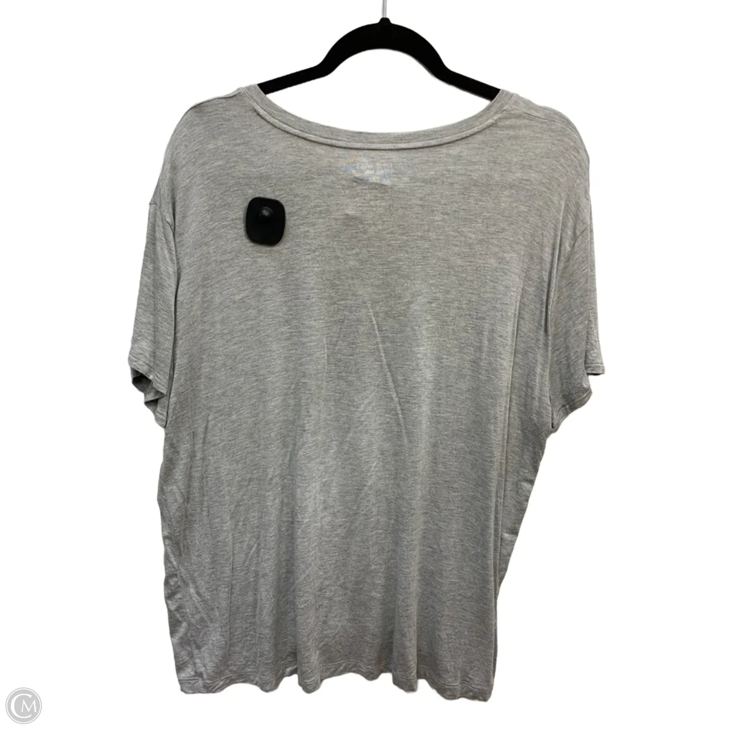 Top Short Sleeve Basic By Nine West In Grey, Size: Xxl