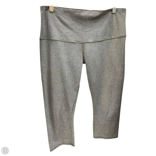 Athletic Leggings By Lululemon In Grey, Size: 10
