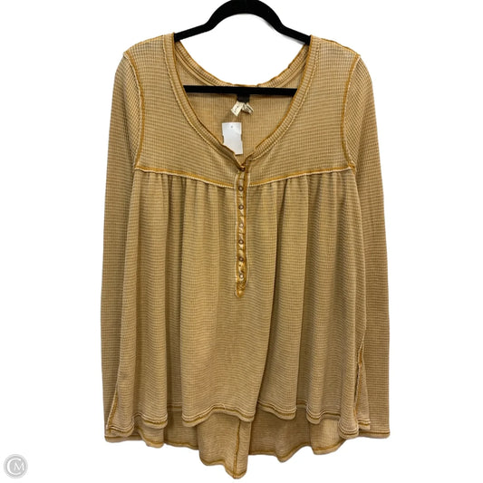 Top Long Sleeve By We The Free In Orange, Size: L