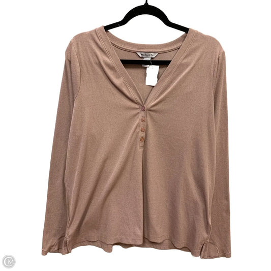 Top Long Sleeve By Athleta In Pink, Size: 2x