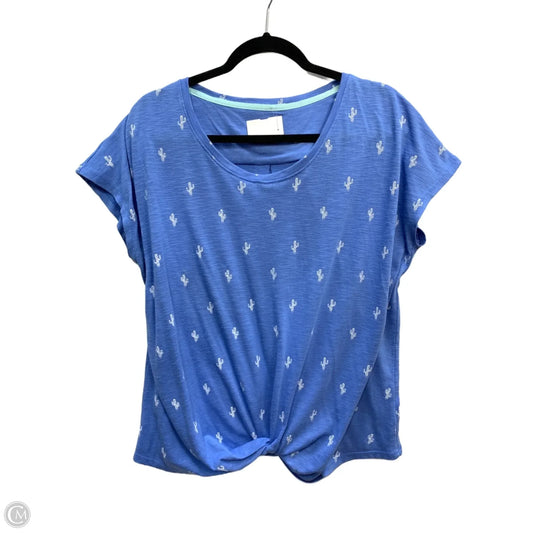 Top Short Sleeve By Izod In Blue, Size: Xxl