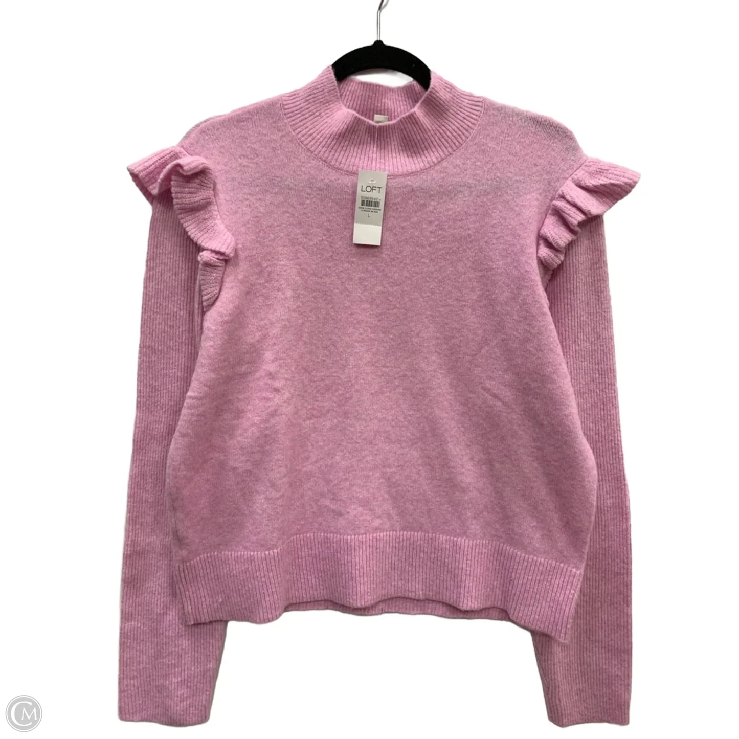 Sweater By Loft In Pink, Size: L