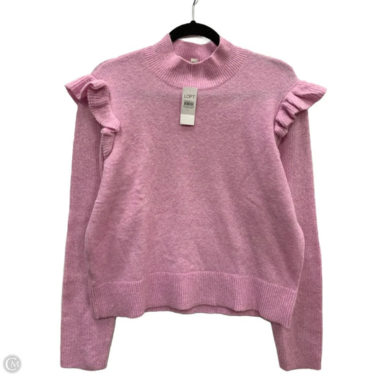 Sweater By Loft In Pink, Size: L