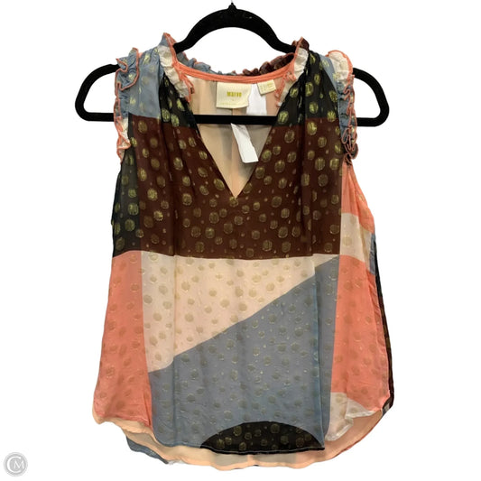 Top Short Sleeve By Maeve In Multi-colored, Size: S