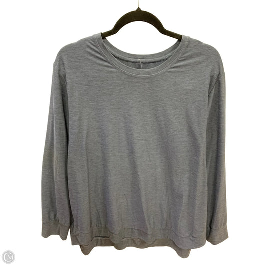 Athletic Top Long Sleeve Collar By Skechers In Blue, Size: Xxl