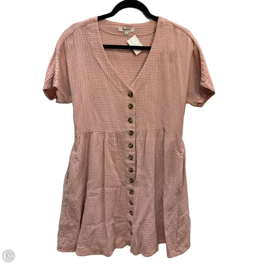 Dress Casual Midi By Madewell In Pink, Size: Xs