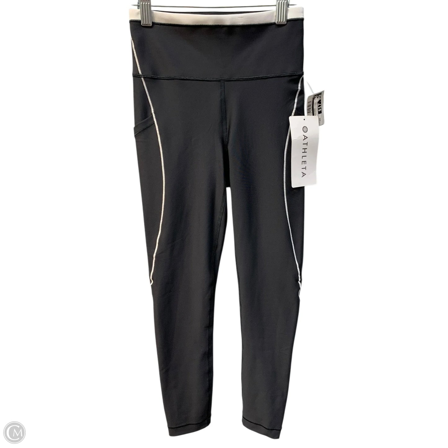 Athletic Leggings By Athleta In Black, Size: Xxs