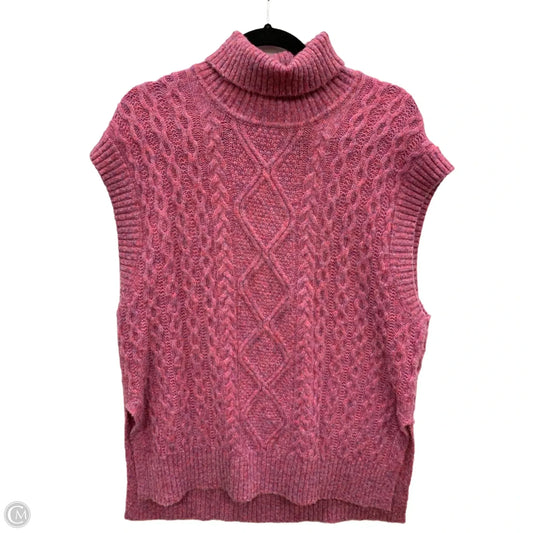 Sweater Short Sleeve By Baum Und Pferdgarten In Pink, Size: M