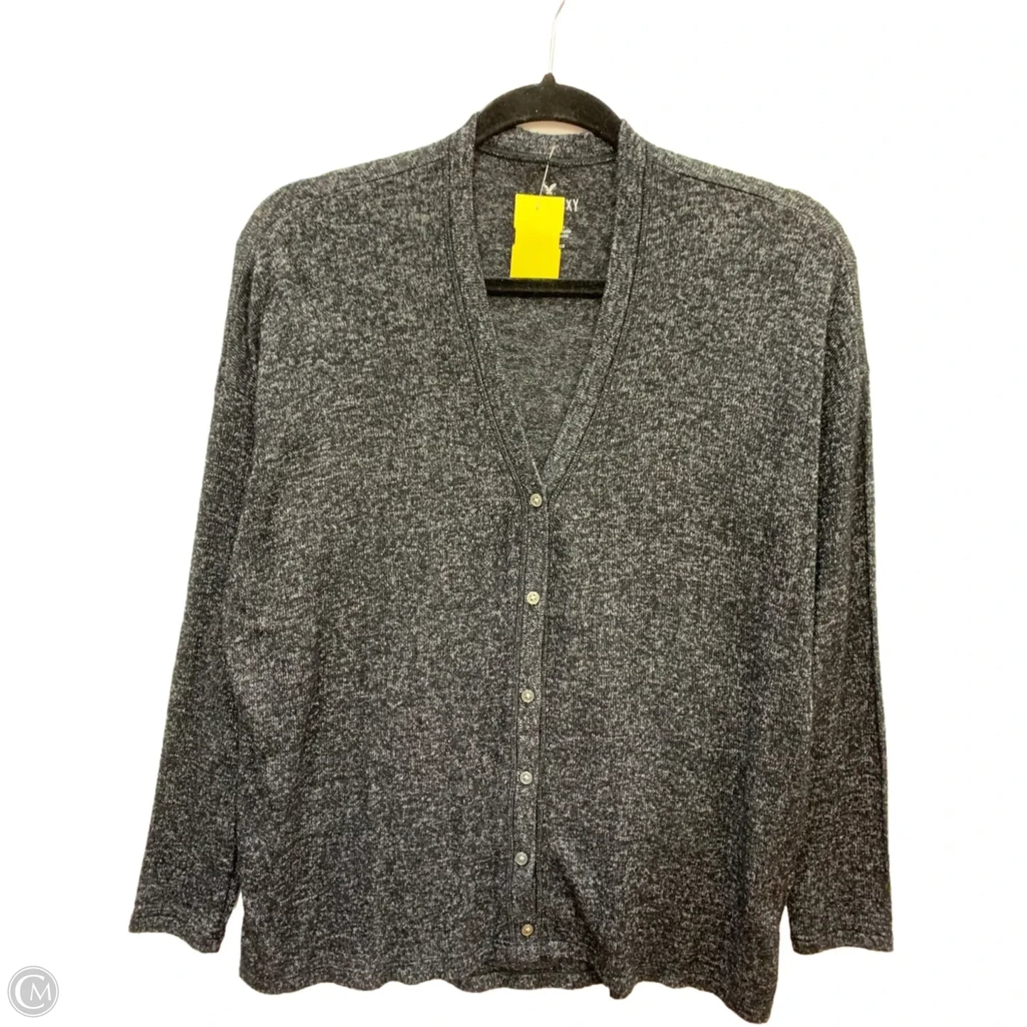Sweater Cardigan By American Eagle In Black, Size: S