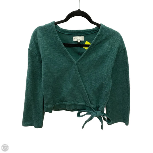 Top Long Sleeve By Madewell In Green, Size: S