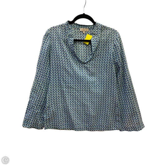 Top Long Sleeve Designer By Tory Burch In Blue, Size: 6