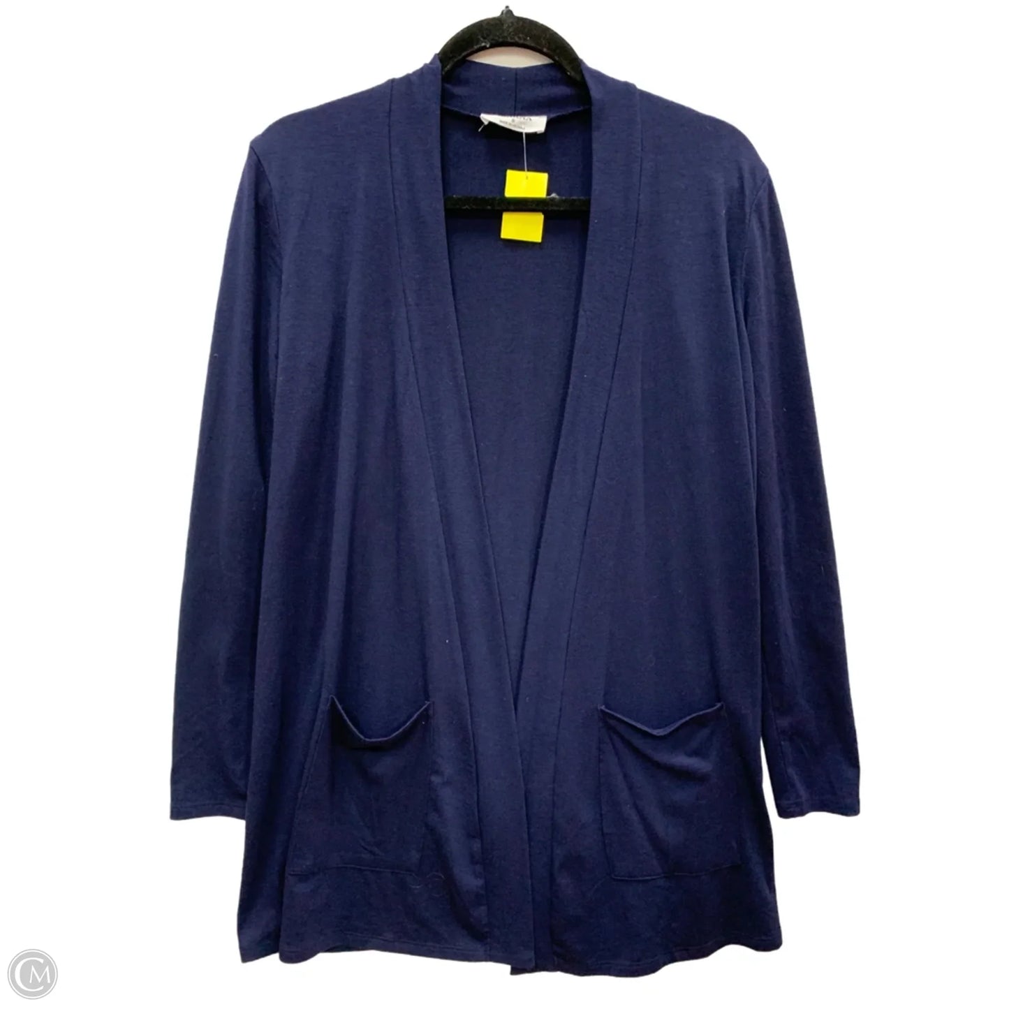 Sweater Cardigan By Zenana In Blue, Size: S