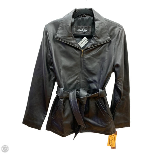 Jacket Leather By Amalfi In Black, Size: M