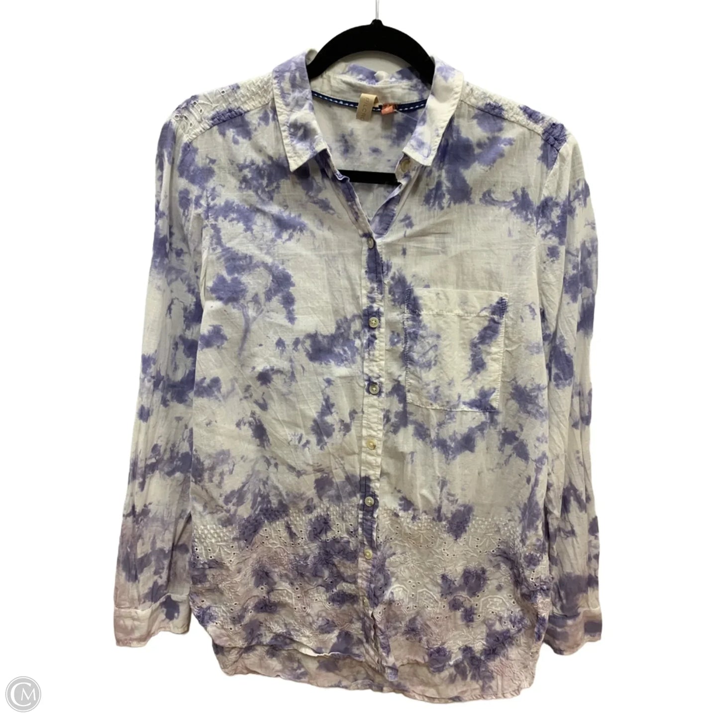 Top Long Sleeve By Pilcro In Purple, Size: S