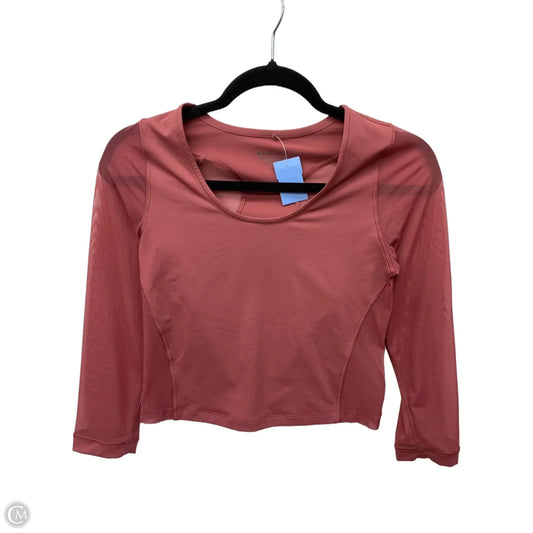 Athletic Top Long Sleeve Collar By Athleta In Mauve, Size: S