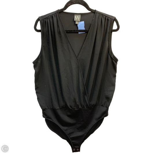 Bodysuit By Worthington In Black, Size: Xl