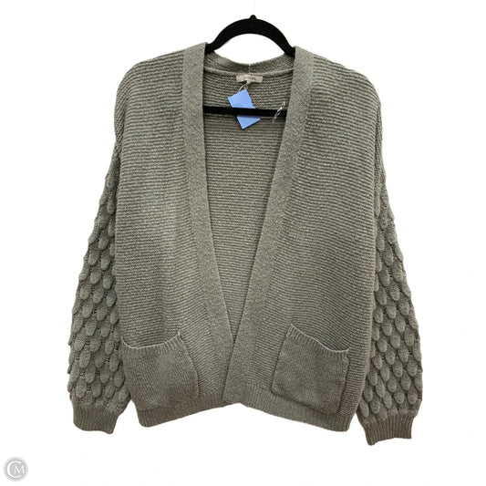 Sweater Cardigan By Jodi Michaels In Grey, Size: L