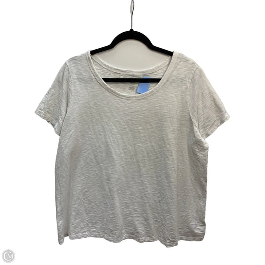 Top Short Sleeve By C And C In White, Size: 1x