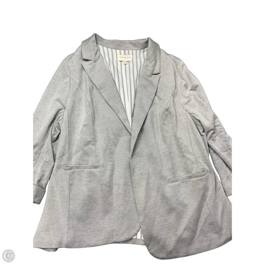 Blazer By Skies Are Blue In Grey, Size: 2x