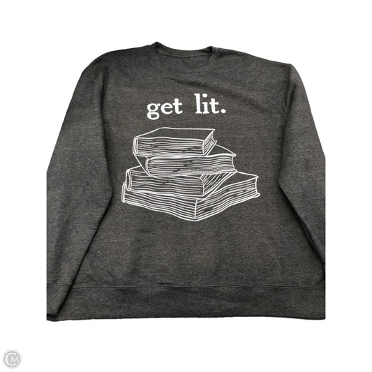 Sweatshirt Crewneck By Cme In Grey, Size: Xxl