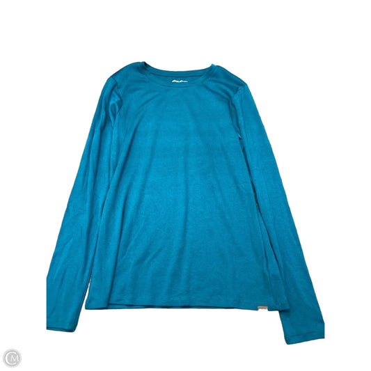 Top Long Sleeve Basic By Eddie Bauer In Blue, Size: M