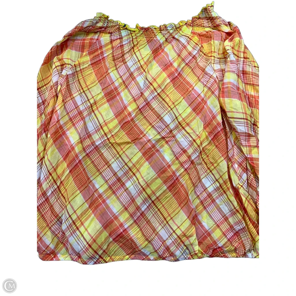 Top Long Sleeve By Lane Bryant In Plaid Pattern, Size: 22