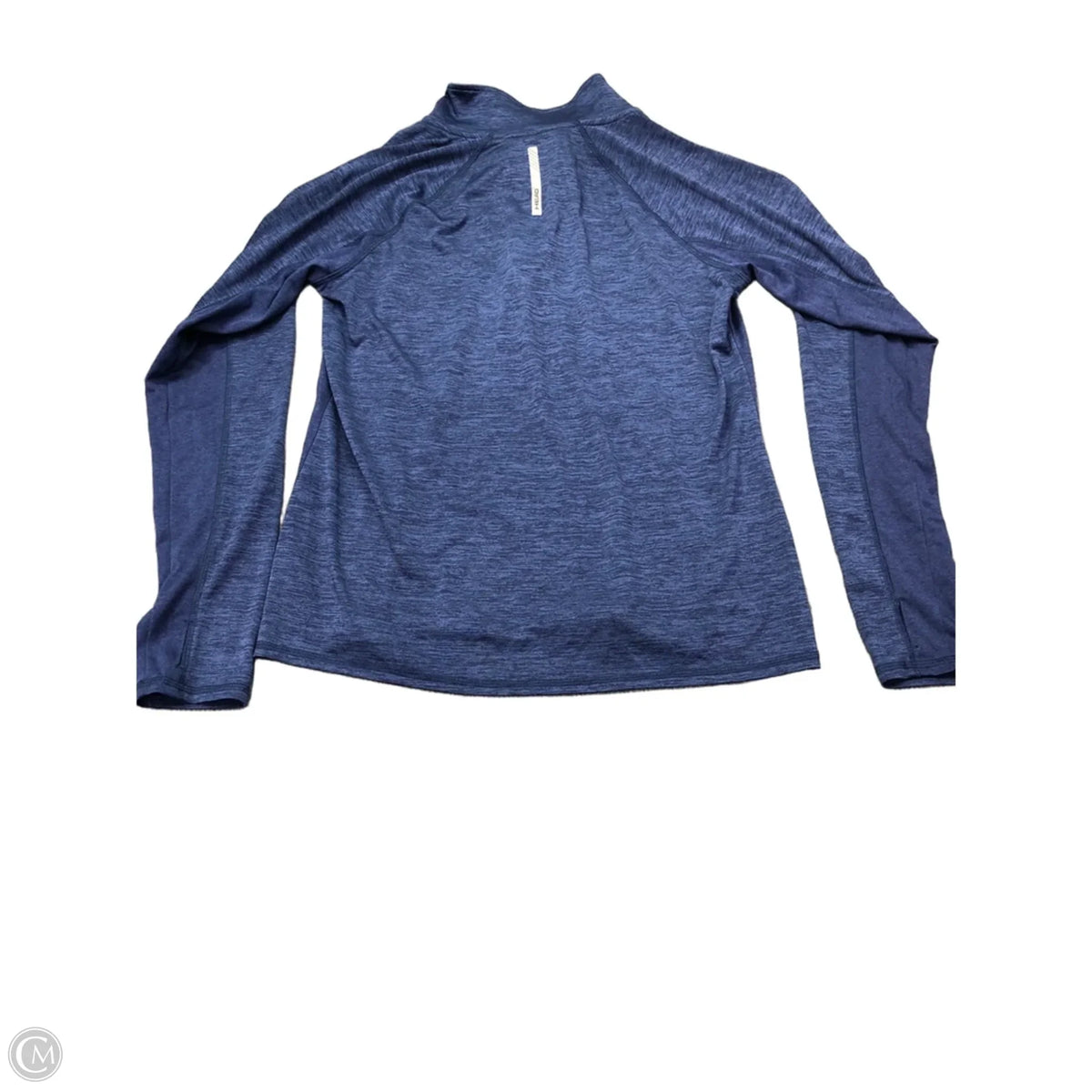 Athletic Top Long Sleeve Collar By Head In Blue, Size: L