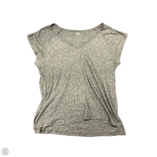 Top Short Sleeve Basic By Madewell In Grey, Size: M