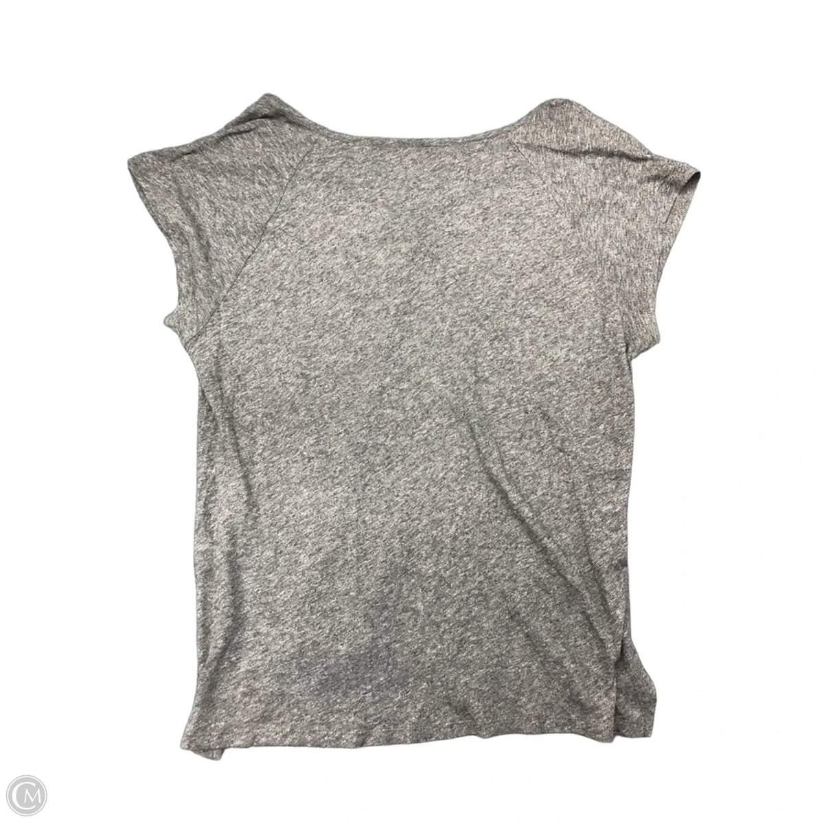 Top Short Sleeve Basic By Madewell In Grey, Size: M