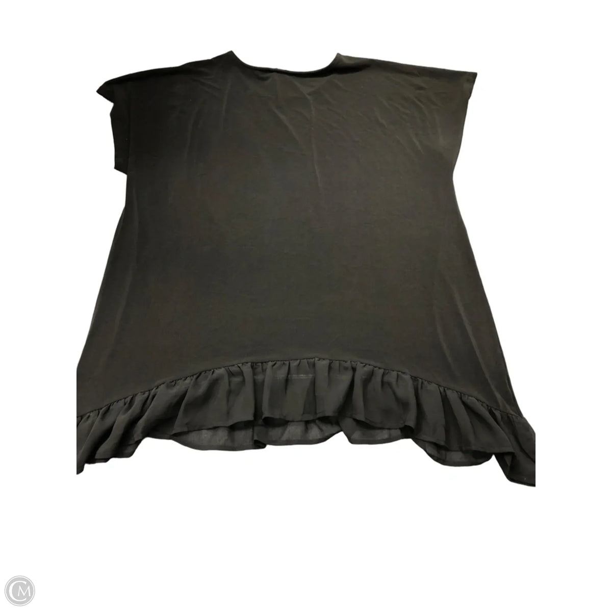 Top Short Sleeve By Cato In Black, Size: Xl