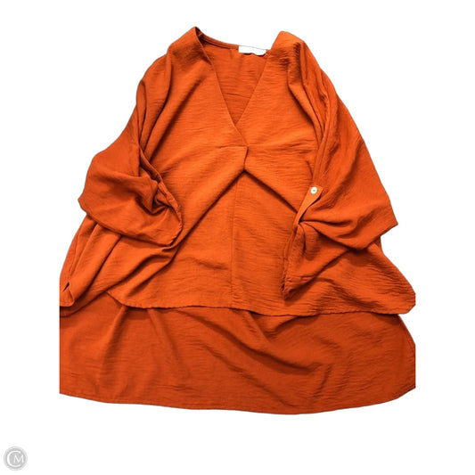 Top Short Sleeve By Entro In Orange, Size: S