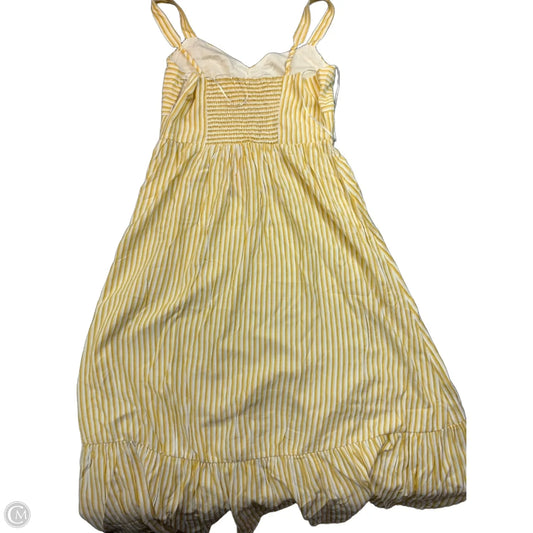 Dress Casual Midi By Skies Are Blue In Striped Pattern, Size: L