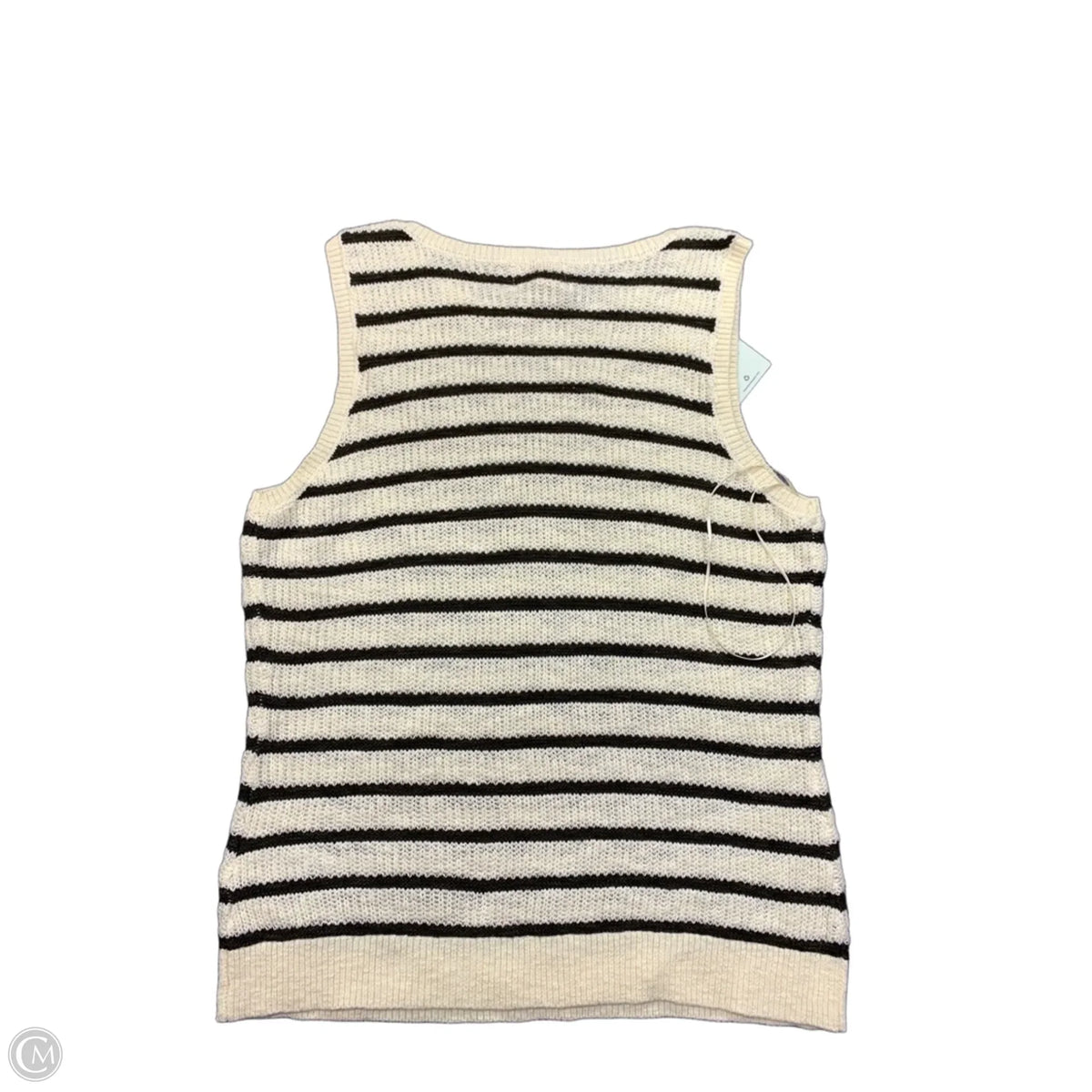 Vest Sweater By Thread And Supply In Striped Pattern, Size: L