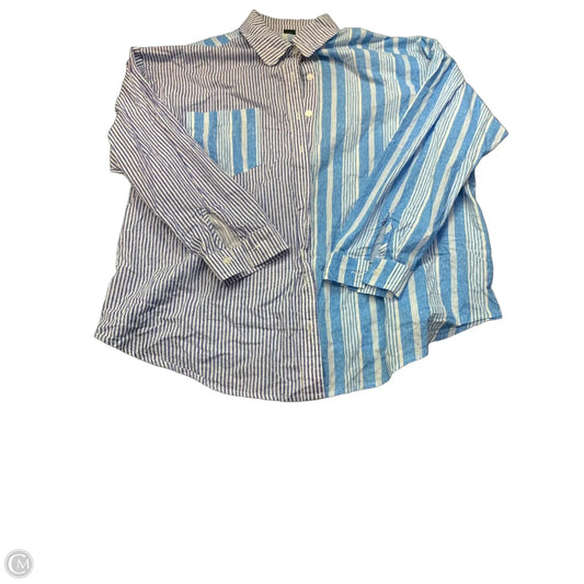 Top Long Sleeve By Wild Fable In Striped Pattern, Size: Xxl