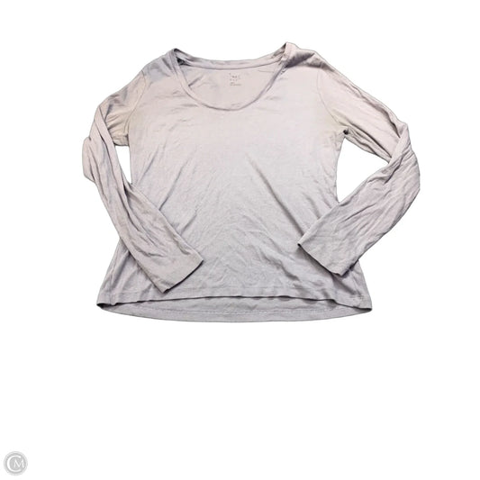 Top Long Sleeve Basic By A New Day In Purple, Size: L