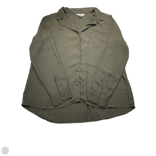 Blouse Long Sleeve By Clothes Mentor In Black, Size: Xxl