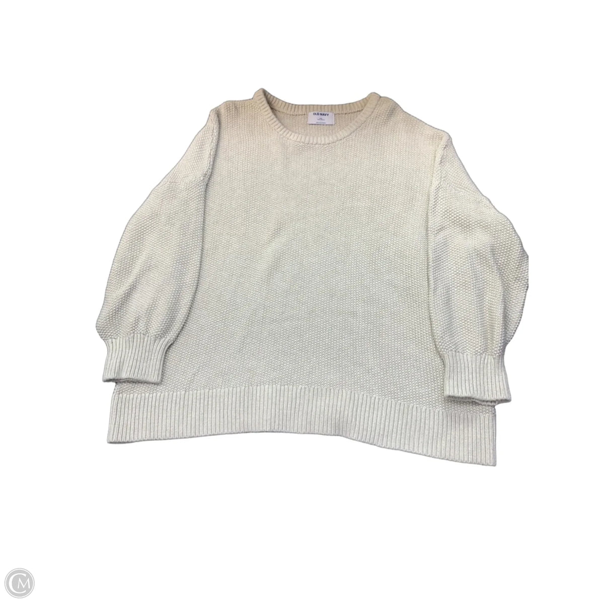 Sweater By Old Navy In White, Size: Xxl