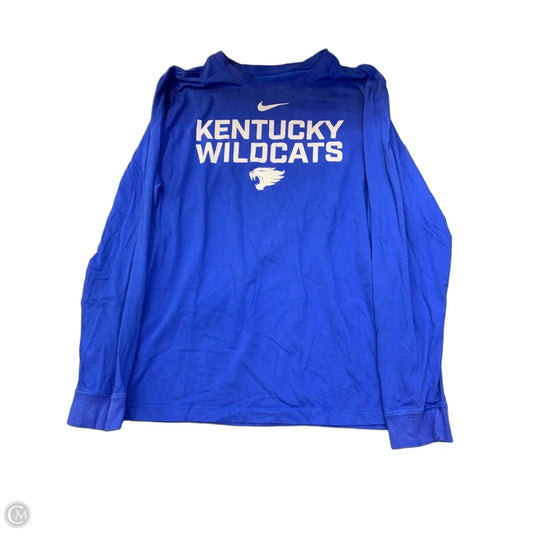 Top Short Sleeve By Nike Apparel In Blue, Size: Xxl